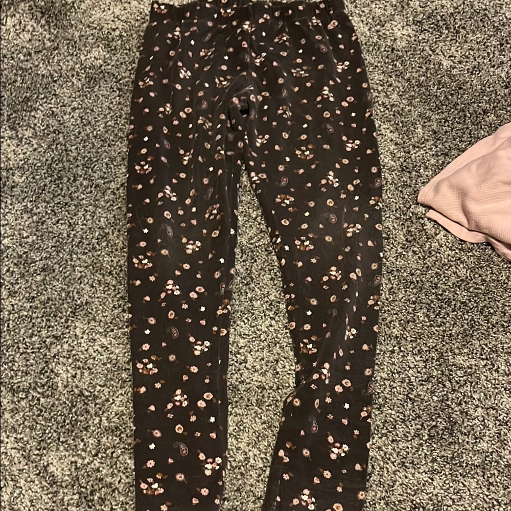 OshKosh B'gosh Black Floral Leggings